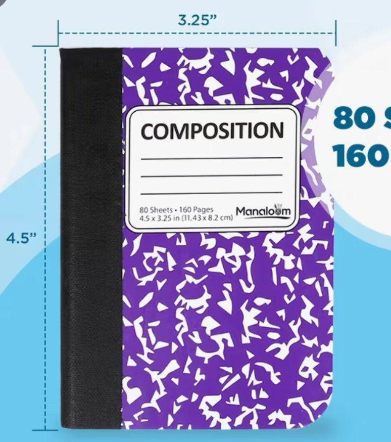 Mini Composition Notebook