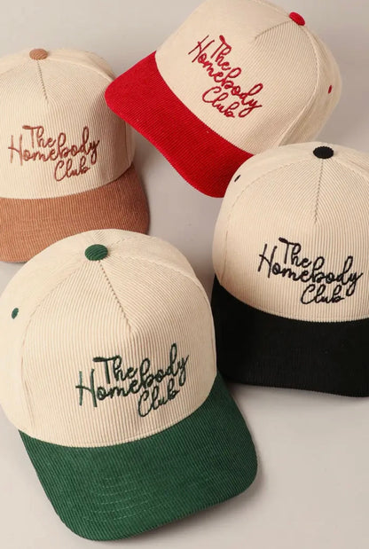 The Homebody Club Corduroy Hat