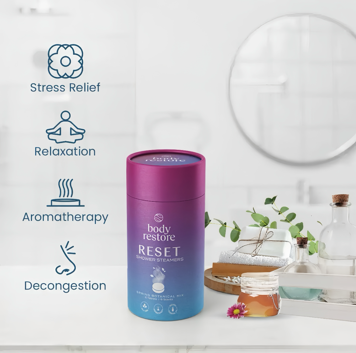 Body Restore Shower Steamers 6-Pack